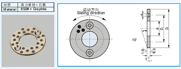 JTW SOLID-LUBRICANTS BEARING STANDARD METRIC SIZE